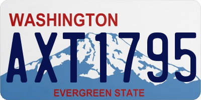WA license plate AXT1795