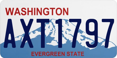 WA license plate AXT1797