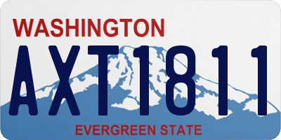 WA license plate AXT1811