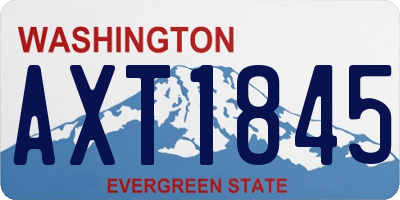 WA license plate AXT1845