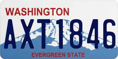 WA license plate AXT1846