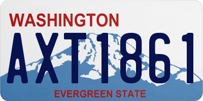 WA license plate AXT1861