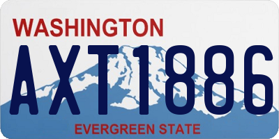 WA license plate AXT1886