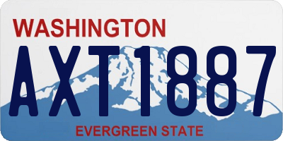 WA license plate AXT1887