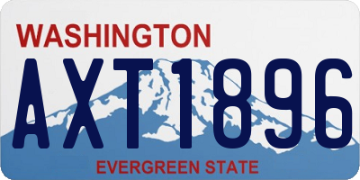 WA license plate AXT1896