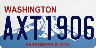 WA license plate AXT1906