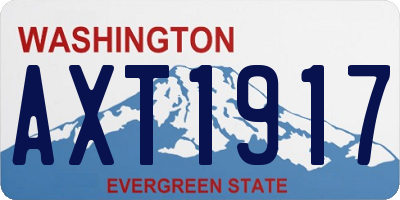 WA license plate AXT1917