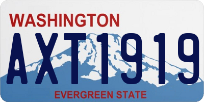 WA license plate AXT1919