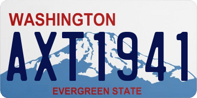 WA license plate AXT1941