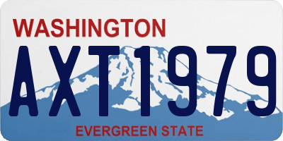WA license plate AXT1979