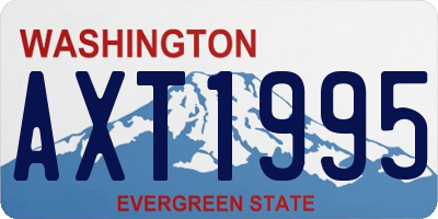 WA license plate AXT1995