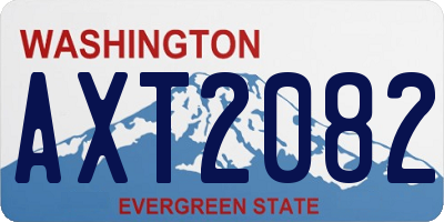 WA license plate AXT2082