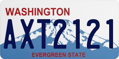 WA license plate AXT2121
