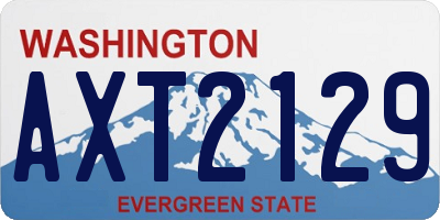 WA license plate AXT2129