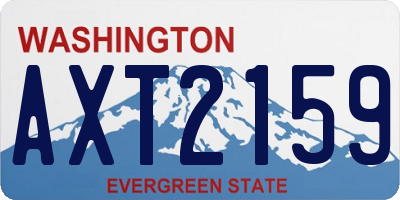 WA license plate AXT2159