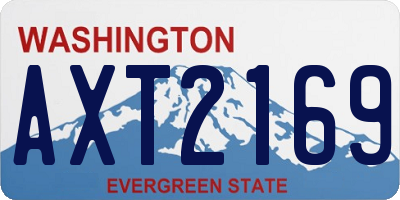 WA license plate AXT2169