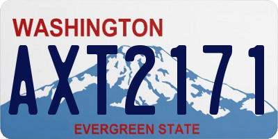 WA license plate AXT2171