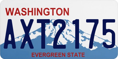 WA license plate AXT2175