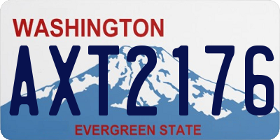 WA license plate AXT2176