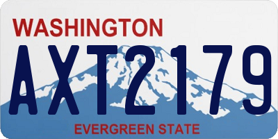 WA license plate AXT2179