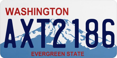 WA license plate AXT2186
