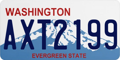 WA license plate AXT2199