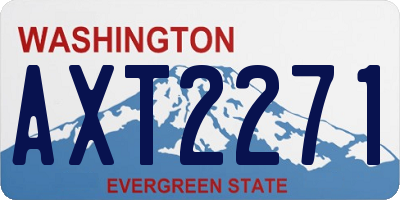 WA license plate AXT2271