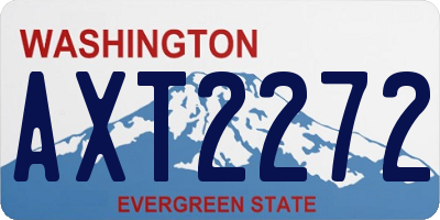 WA license plate AXT2272
