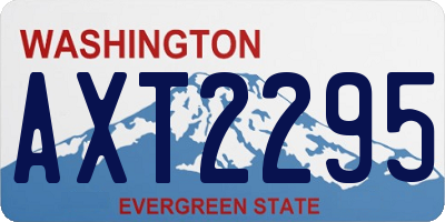 WA license plate AXT2295