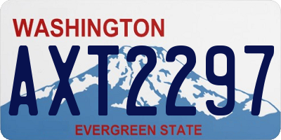 WA license plate AXT2297