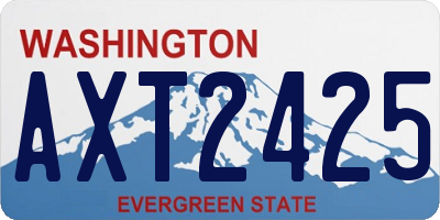 WA license plate AXT2425