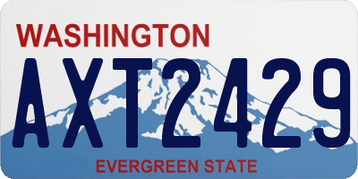WA license plate AXT2429