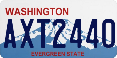 WA license plate AXT2440
