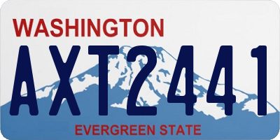 WA license plate AXT2441