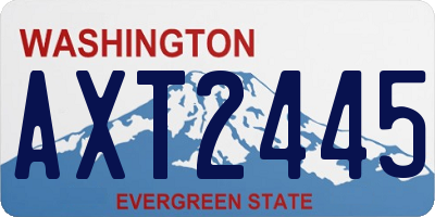 WA license plate AXT2445
