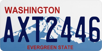WA license plate AXT2446