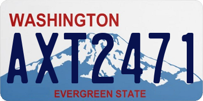 WA license plate AXT2471