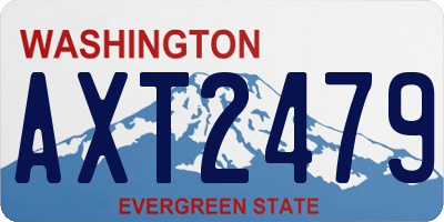 WA license plate AXT2479