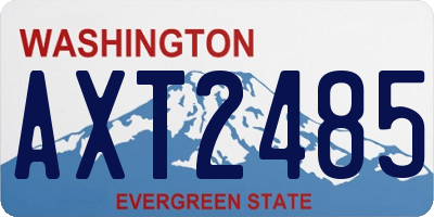 WA license plate AXT2485