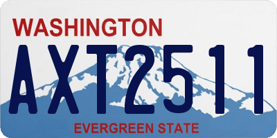 WA license plate AXT2511