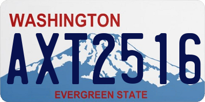 WA license plate AXT2516