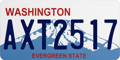 WA license plate AXT2517