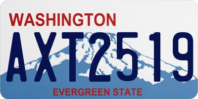 WA license plate AXT2519
