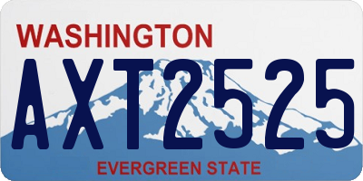 WA license plate AXT2525