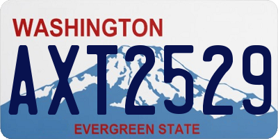 WA license plate AXT2529