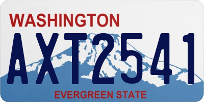 WA license plate AXT2541
