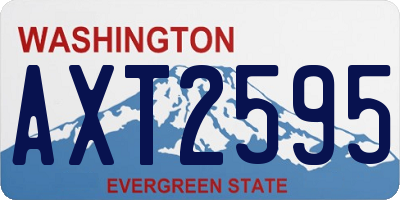WA license plate AXT2595