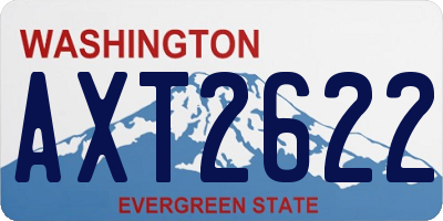 WA license plate AXT2622