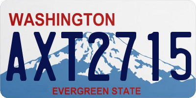 WA license plate AXT2715