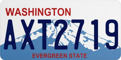 WA license plate AXT2719
